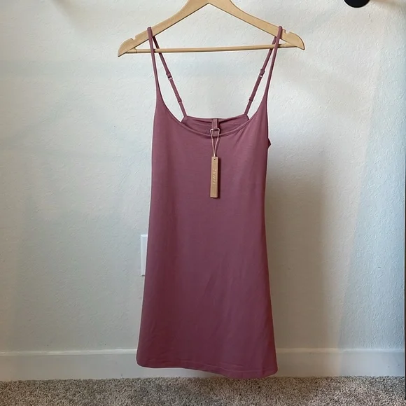 Skims Smooth Lounge Skimpy Strap Mini Dress - Picture 2 of 9